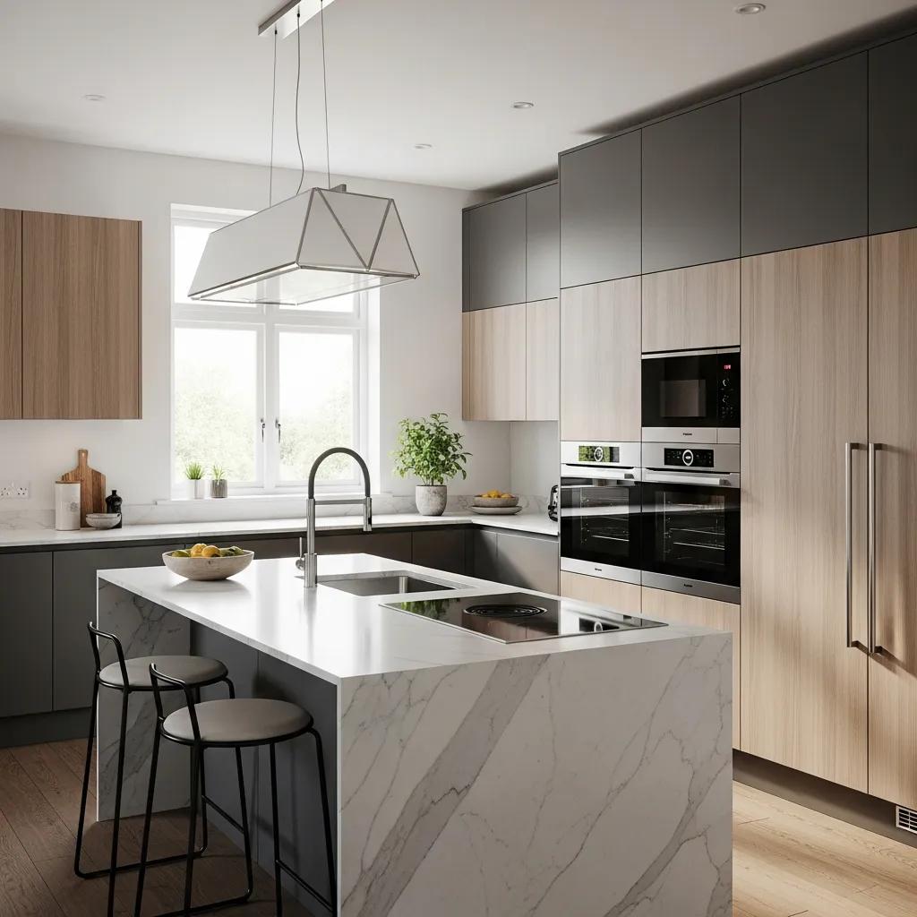 Modern kitchen design in Pitt Meadows, showcasing functionality and aesthetics