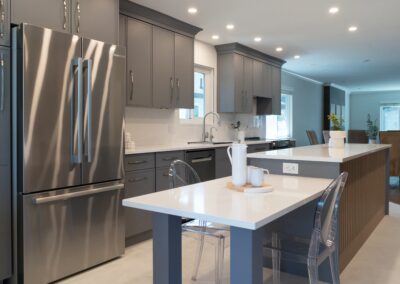 kitchen renovation modern design in coquitlam by the profile renovation team