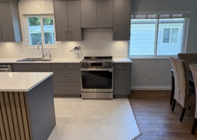 kitchen renovation modern design in coquitlam by the profile renovation team