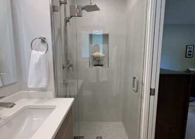 ensuite bathroom after profile renovation team finishes their renovation