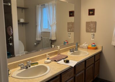 main bathroom before profile renovation gets to work