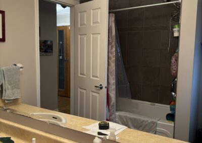 main bathroom before profile renovation gets to work